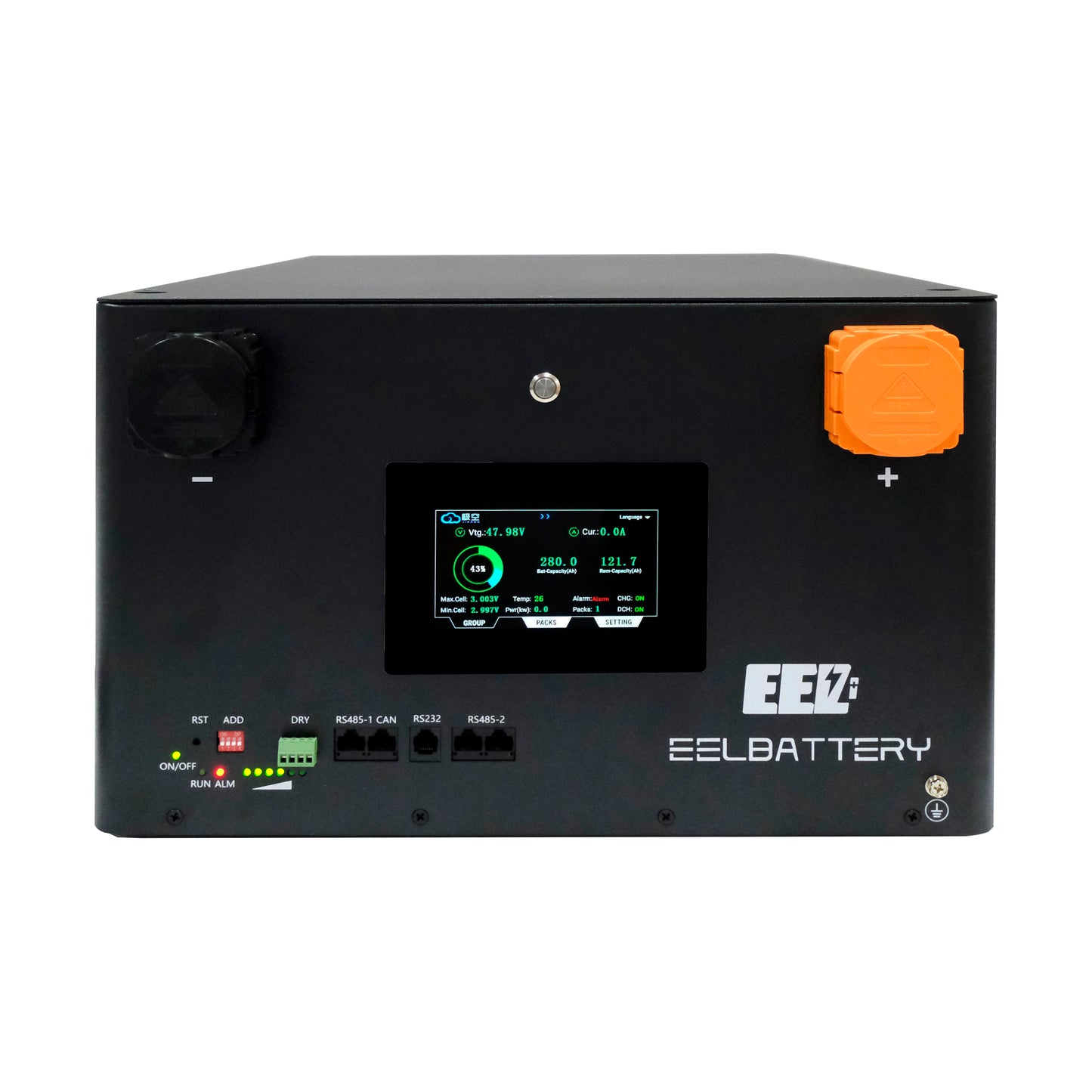 EEL 48V 16S Server Rack V5-JK Battery Box DIY Kits with 200A JK V19 BMS Energy Storage Stackable Type