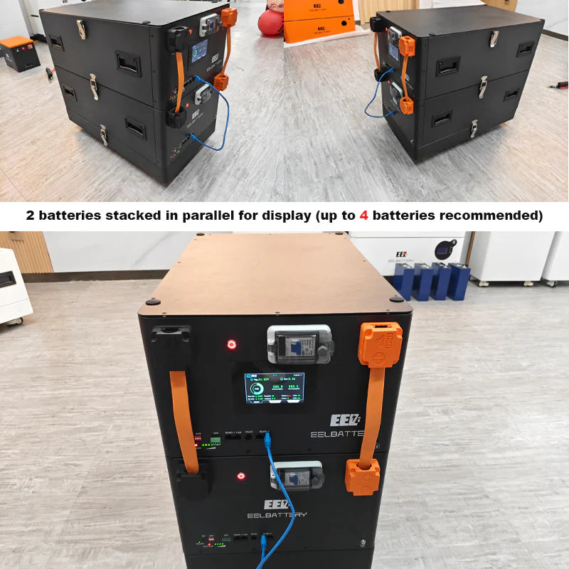 EEL 48V 16S V6-JK Battery Stackable Box DIY Kits with 200A JK V19 BMS Energy Storage System EEL BATTERY
