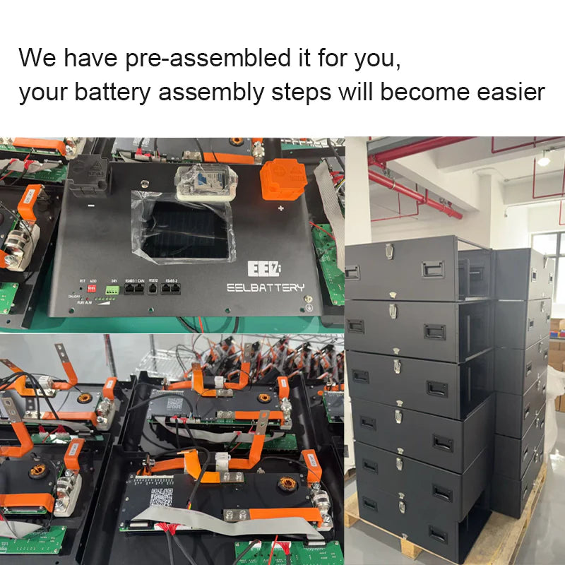 EEL 48V 16S V6-JK Battery Stackable Box DIY Kits with 200A JK V19 BMS Energy Storage System EEL BATTERY