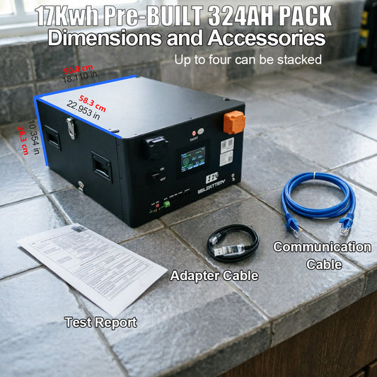 EU Stock-51.2v 17kwh EEL Server Rack Assembled LiFePO4 Battery Pack with JK BMS Home Power Solar Energy Storage System EEL BATTERY