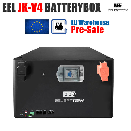 EEL 48V 16S Server Rack Battery Box DIY Kits with JK BMS Energy Storage Stackable Type EU Stock Pre-Sale