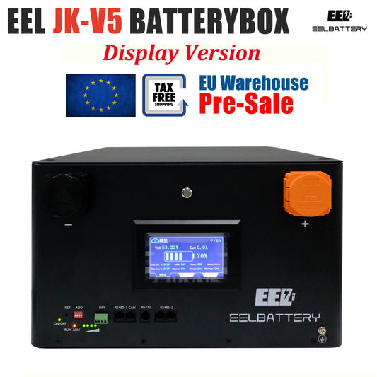 EEL 48V 16S Server Rack Battery V5-JK Box DIY Stackable Kits with JK BMS Box Energy Storage EU Stock Pre-Sale