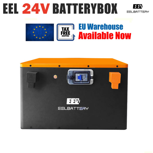 24V DIY Case LiFePO4 Battery Box with JK Inverter 200A Active Balance Smart BMS EU Shipping EEL BATTERY