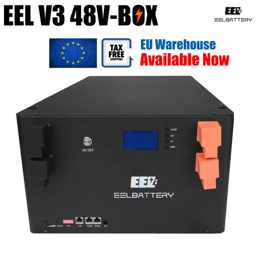 NO BMS EEL 48V 16S V3 Server Rack LiFePO4 Battery DIY Box System From EU Stock