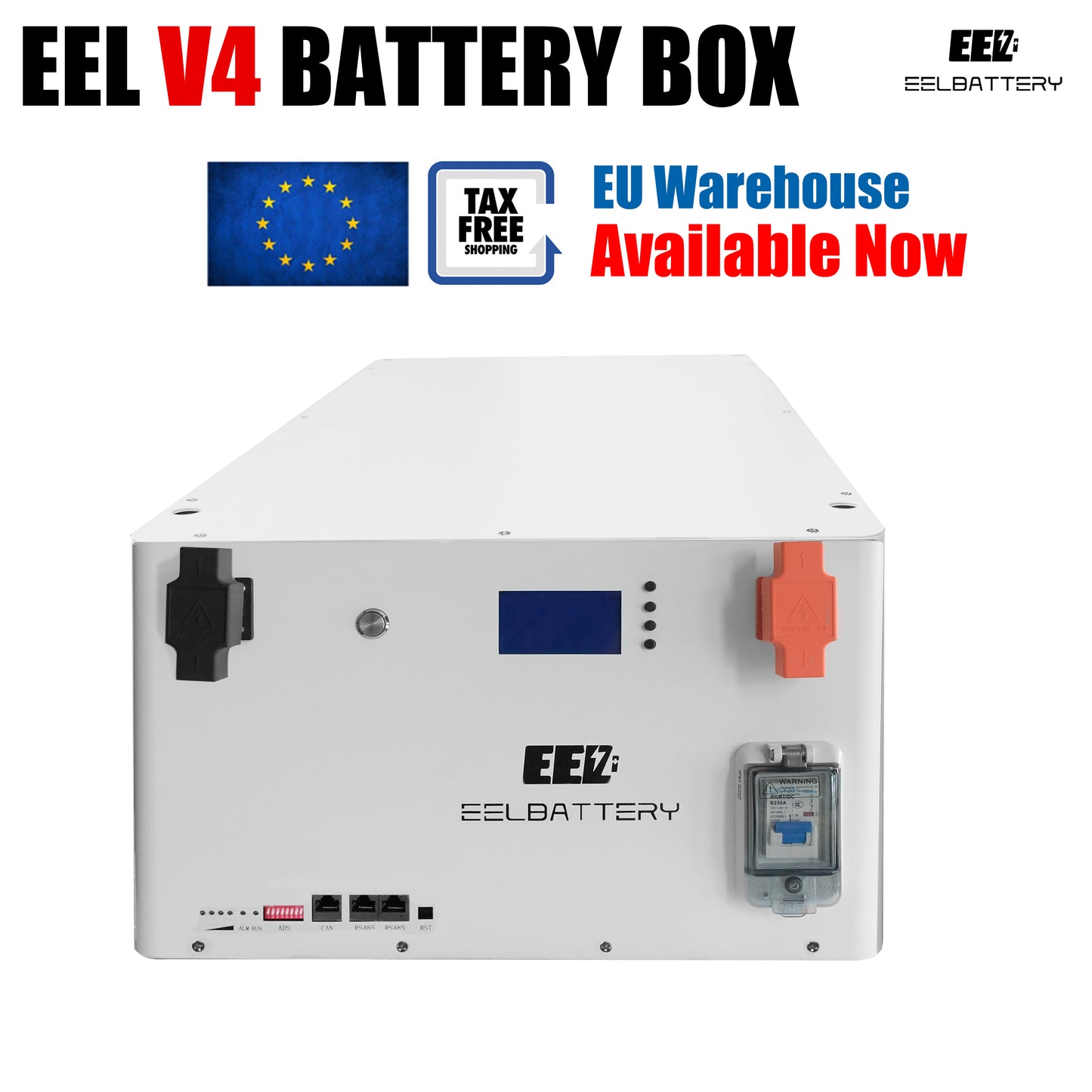 EEL 48V Battery Box V4 Kit with Bluetooth BMS 15Kwh Energy Storage Stackable Type EU Shipping - EEL BATTERY