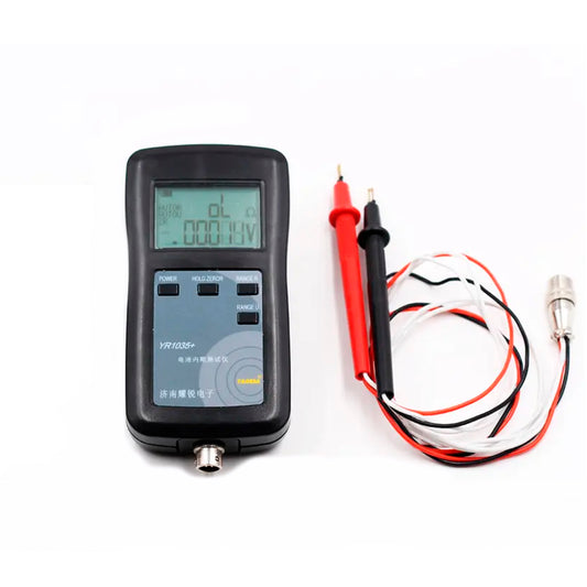 YR1035 Upgraded LiFePO4 Internal Resistance Voltage Tester Checking Kit USB Charge with 4 Replaceable detect Head