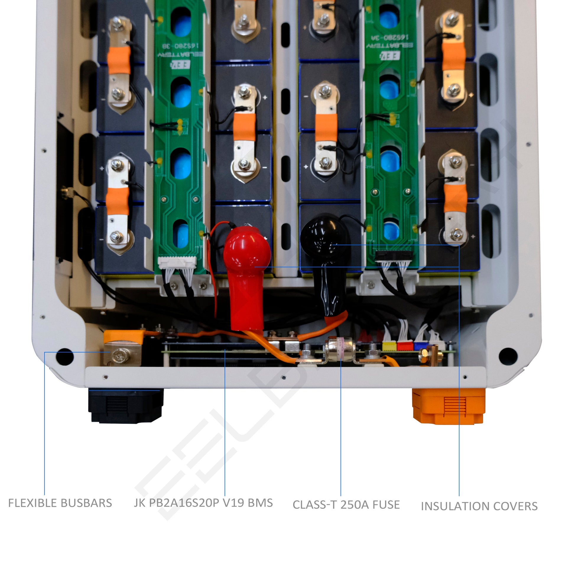 EU Stock-EEL 48V 16S V6-Pro MAX JK Battery Stackable Box DIY Kits with 200A V19 Inverter BMS Energy Storage System Pre-sale Free Shipping & Free Tax & With Cells EEL BATTERY