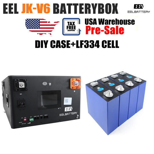 USA Stock-EEL 48V 16S V6-Pro JK Battery Stackable Box DIY Kits with 200A JK V19 BMS Energy Storage System Pre-Sale