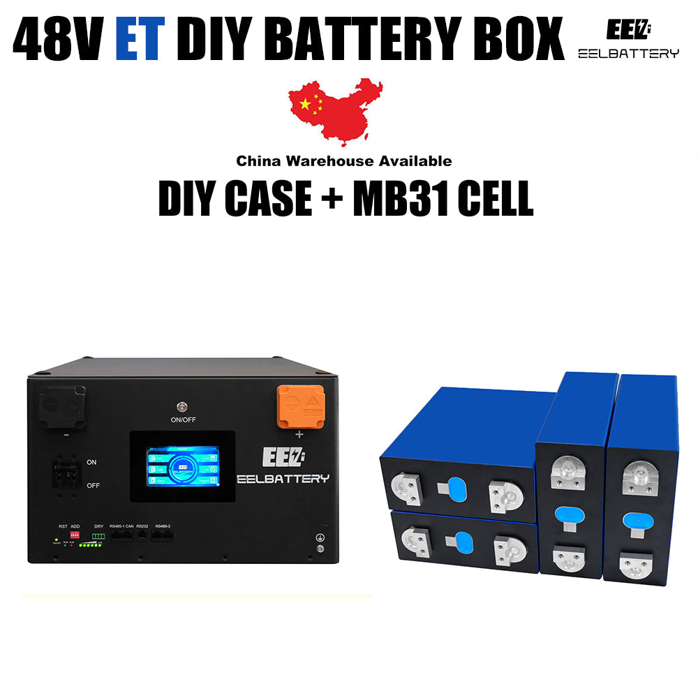 EEL 48V 16S ET Battery Stackable Box WiFi DIY Kits with 200A TDT BMS Home Energy Storage System Remote Control