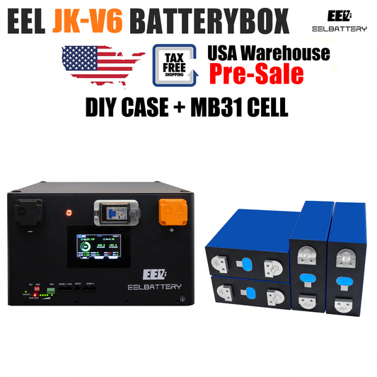 EEL 48V 16S V6-JK Battery Stackable Box DIY Kits with 200A JK V19 BMS ESS USA Shipping Pre-sale EEL BATTERY