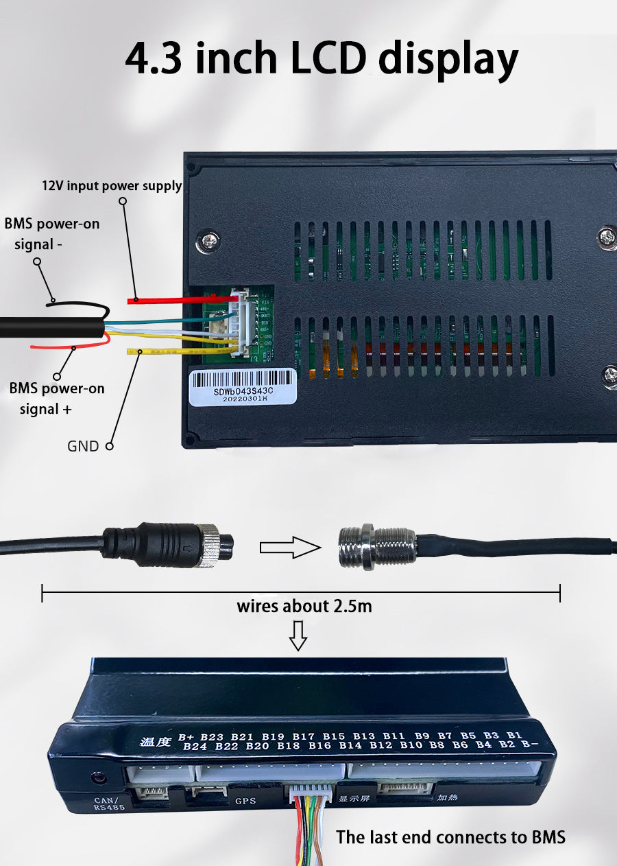 JK Lifepo4 Battery BMS RS485 CAN Module,LCD Display Adapter