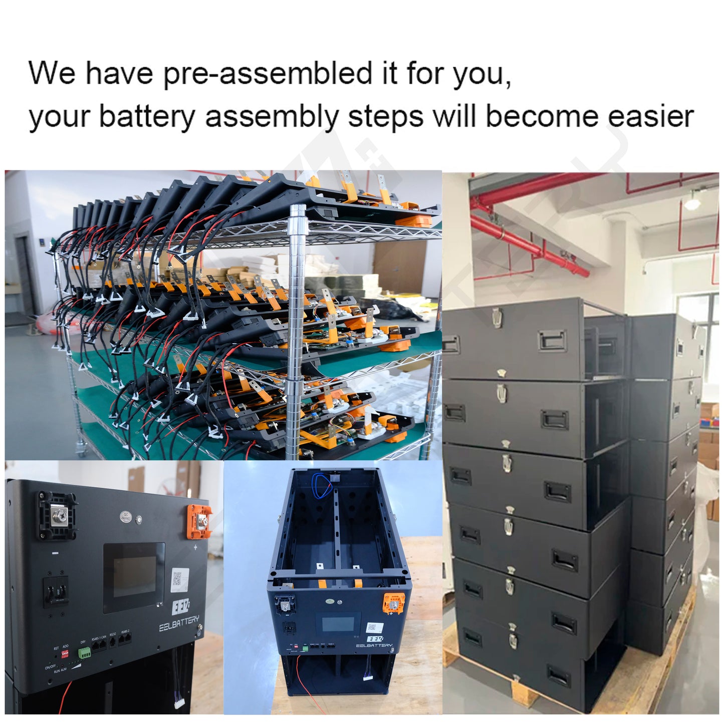 USA Stock-EEL 48V 16S V6-Pro JK Battery Stackable Box DIY Kits with 200A JK V19 BMS Energy Storage System Pre-Sale