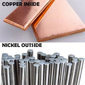 Solid Nickel-Plated Copper LFP Bus Bars 72mm for DIY Battery Packs Studs Connection - EEL BATTERY