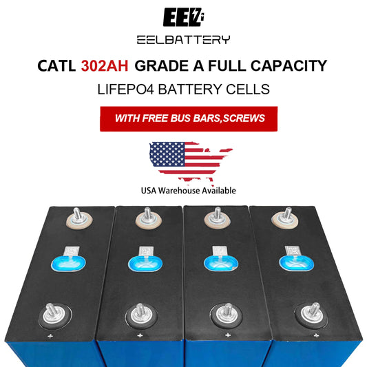 4PCS 3.2V CATL 302Ah Grade A Lifepo4 Battery Cells Rechargeable for EV Solar Energy Storage USA Stock CATL