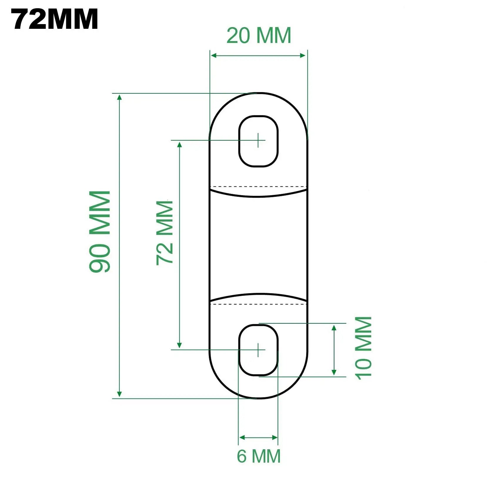 Solid Nickel-Plated Copper LFP Bus Bars 72mm for DIY Battery Packs Studs Connection - EEL BATTERY