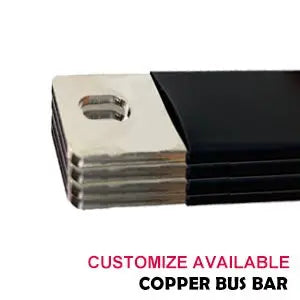 Solid Nickel-Plated Copper LFP Bus Bars 72mm for DIY Battery Packs Studs Connection - EEL BATTERY