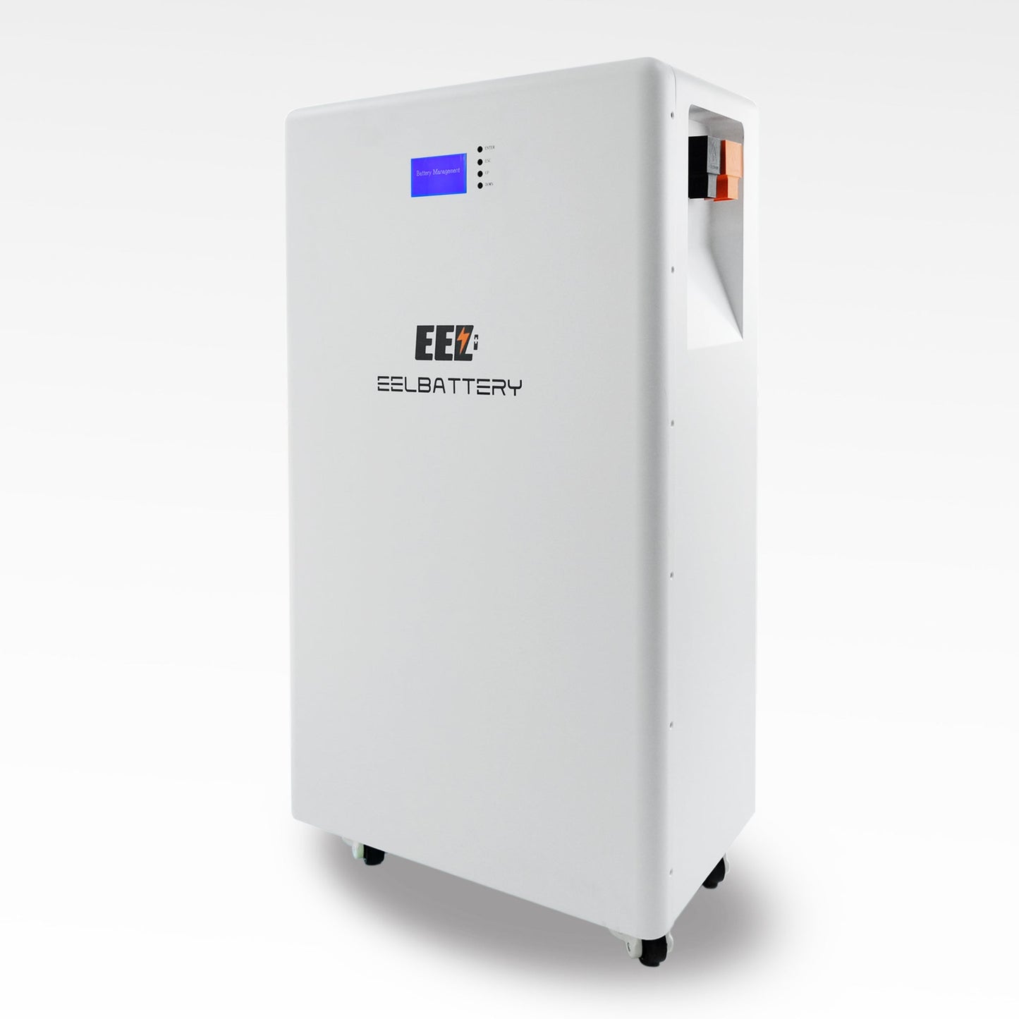 EU Stock EEL 48V 16S DIY Standing Battery White Box 51.2V Kits with Bluetooth BMS and Wheels - EEL BATTERY