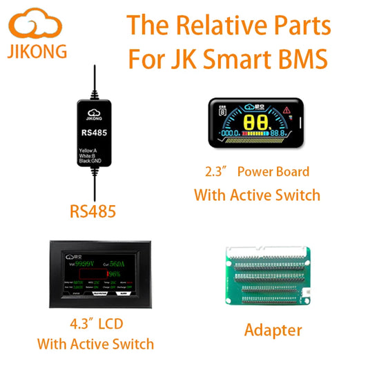 JK Lifepo4 Batterie BMS RS485 CAN-Modul, LCD-Display-Adapter JK BMS Ladegerät Zubehör