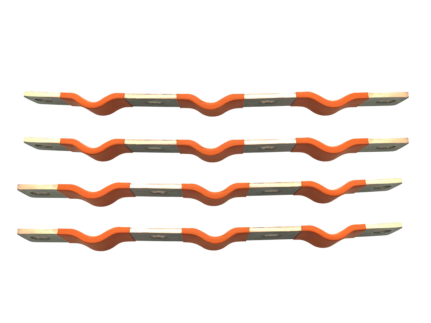 4 STÜCKE Zubehör für flexible, vernickelte Kupferschienenklemmen (kurz/lang) 